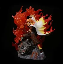 

Demon Slaye Breathing of flame inflamed column Rengoku Kyoujurou colorful luminous statue Color boxed
