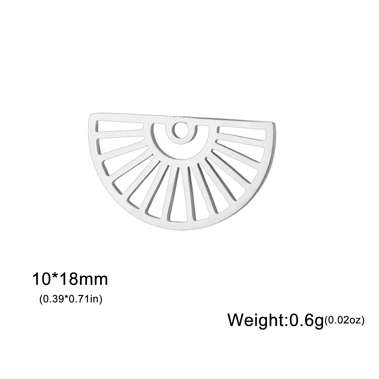 5 stücke Edelstahl Runde Charms Für Schmuck Machen Anschlüsse Diy Halskette Ohrring Geometrische Anhänger Zubehör Großhandel – Detail 11