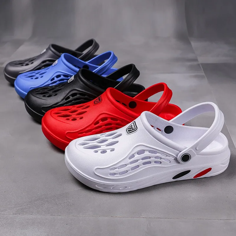 Men Shoes Unisex Summer Hollow Slippers Fashion Outdoor Sneakers Breathable Casual Couple Beach Sandal Flip Flops Shoes Slippers