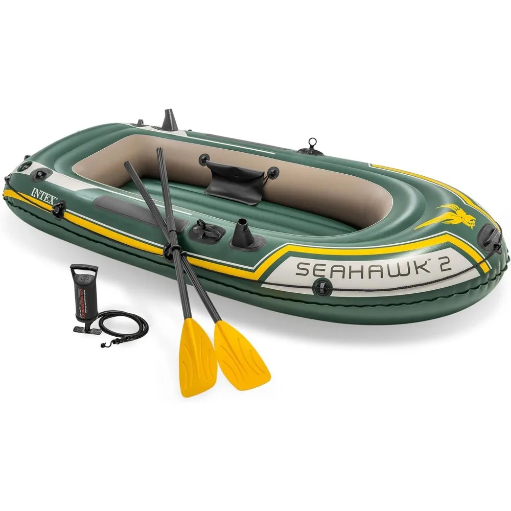 

Inflatable Boat, Motor Mount Fittings Are Included, Comes with 2, 48-inch French Oars and A High-output Pump, Kayaking