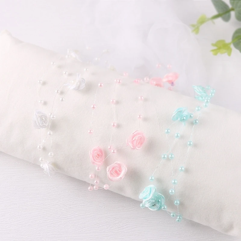 teething toys for babies 1pc Cute Newborn Photography Prop Baby Pearl Headband Princess Baby Girls Headdress  Infants Studio Photo Shooting Accessories baby accessories crochet