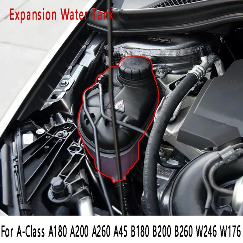 Car Expansion Water Tank For Mercedesbenz Aclass A180 A200 A260 A45 B180 B200 B260 W246 W176