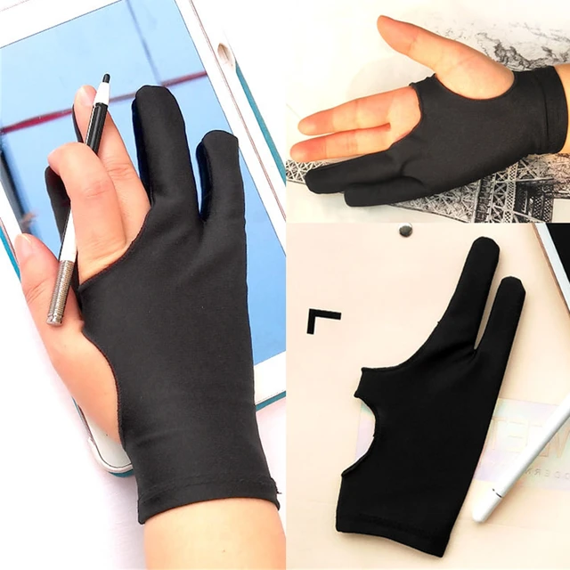 Glove for Graphic Tablet, Drawing Gloves with Two Fingers, Anti Smudge, for  Graphics Drawing Tablet Left & Right Hand Use - China Glove for Graphic  Tablet price