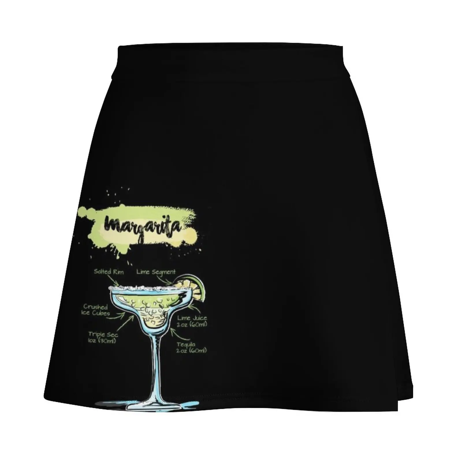 Margarita Cocktail Mini Skirt luxury women's skirt korean summer clothes womans clothing
