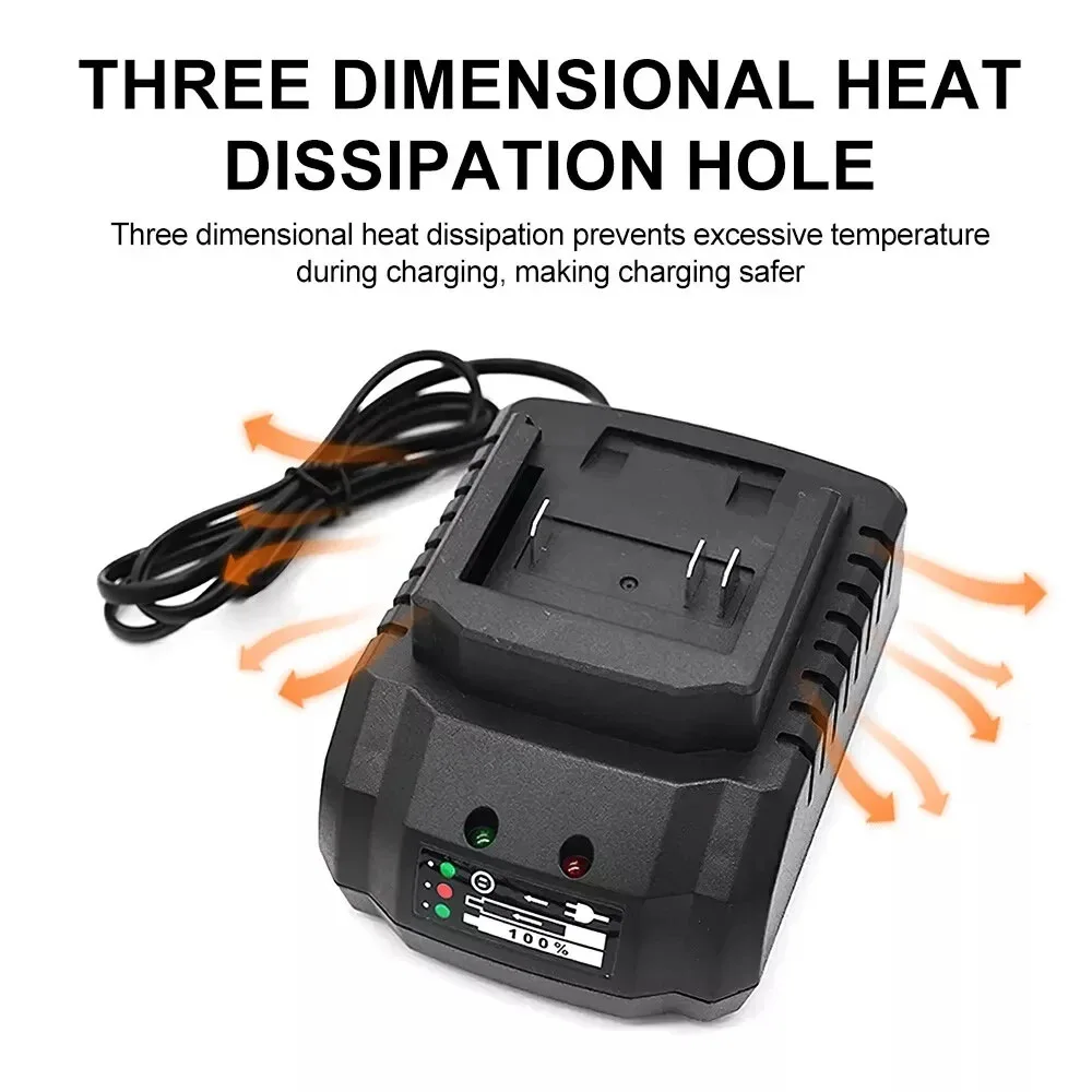 18V 21V 2A /3A Lithium Battery Charger for Makita Electric Drill Polishing Machine Lawn Mower Car Washer Battery Adapter