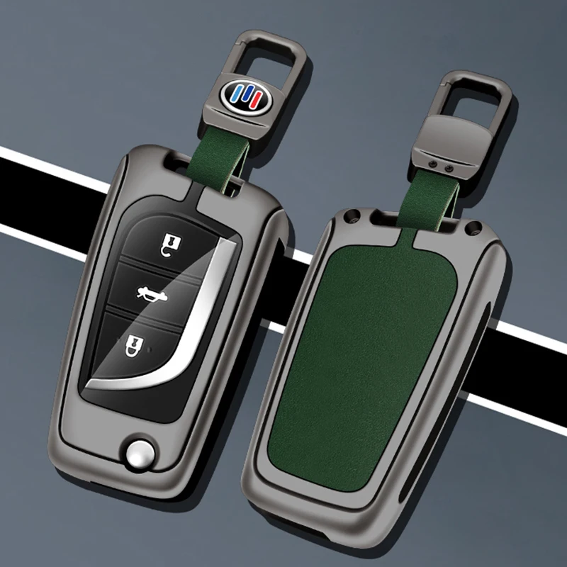 Car Metal Key Case Cover For Toyota Auris Corolla Avensis Verso Yaris
