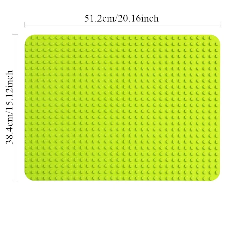 24*32 Dots Big Bricks Base Plate Big Size Baseplate Building Blocks Floor Toys DIY Wall Duploed Christmas Easter Gift Toy