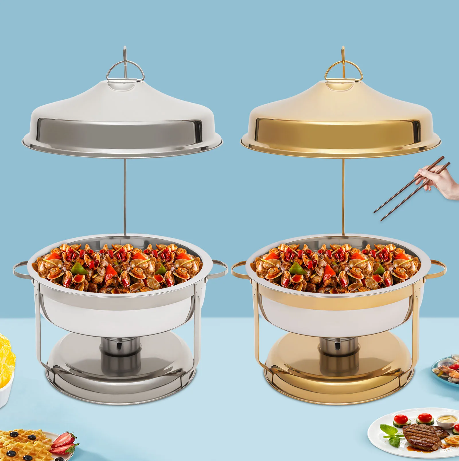 Buy Wholesale China Electric Buffet Server Party Food Warmer S.s For  Cartering Equipment & Buffet Server at USD 11