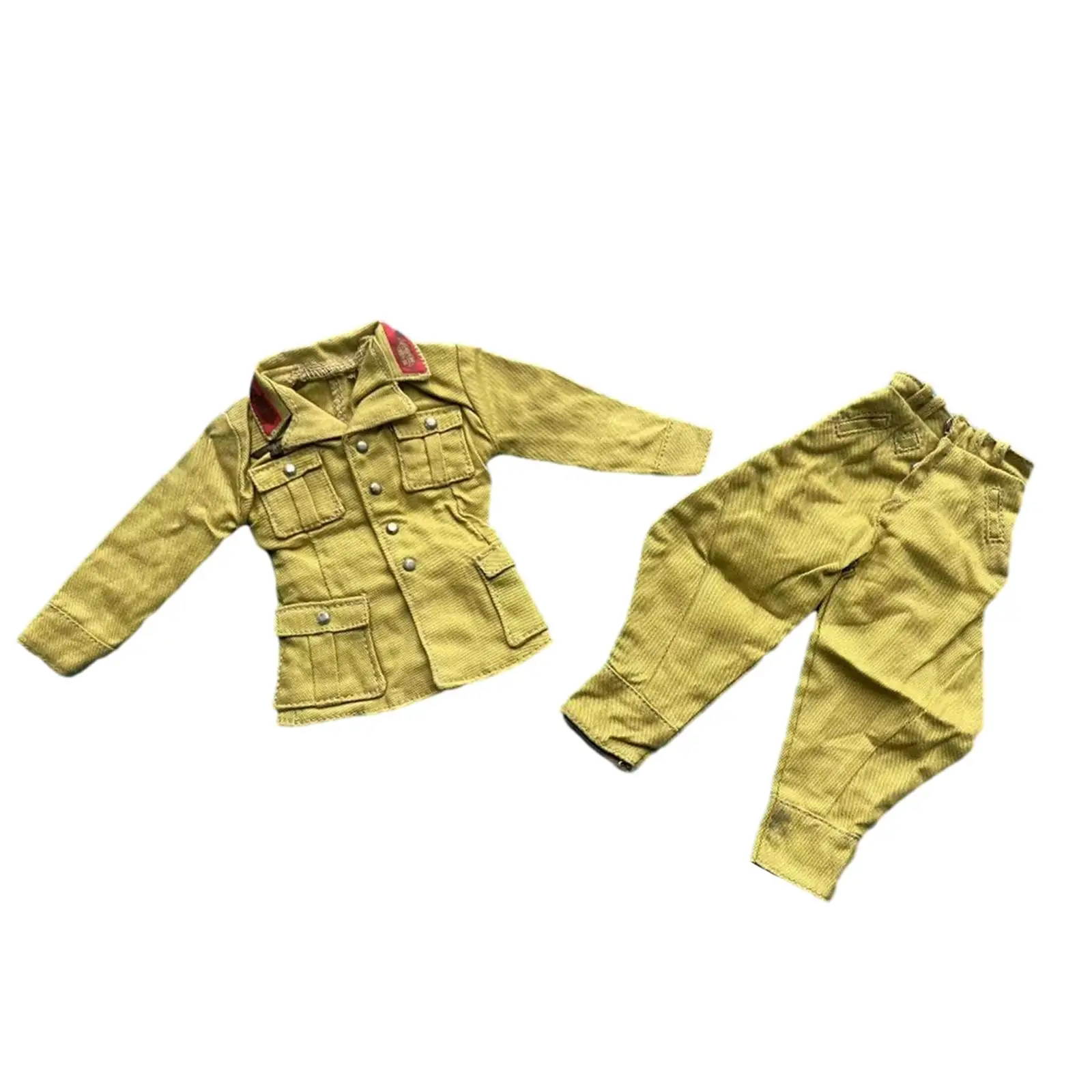 

1:6 Scale Coat and Pant Officer Uniform Set Stylish Cosplay Uniform Model for 12'' Dolls Soldier Figure Accessories Costume