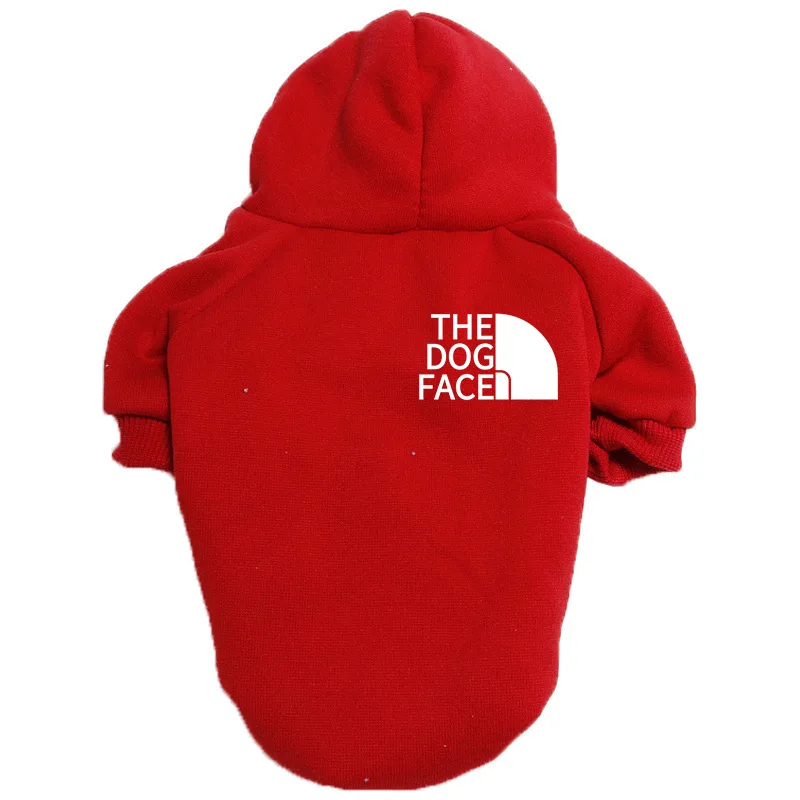 Autumn and Winter Small Chest Tag Dog Clothing Plushed Pet Clothing Large Dog Multi Color Hoodie Thickened Fadou Big Sweater pet clothes