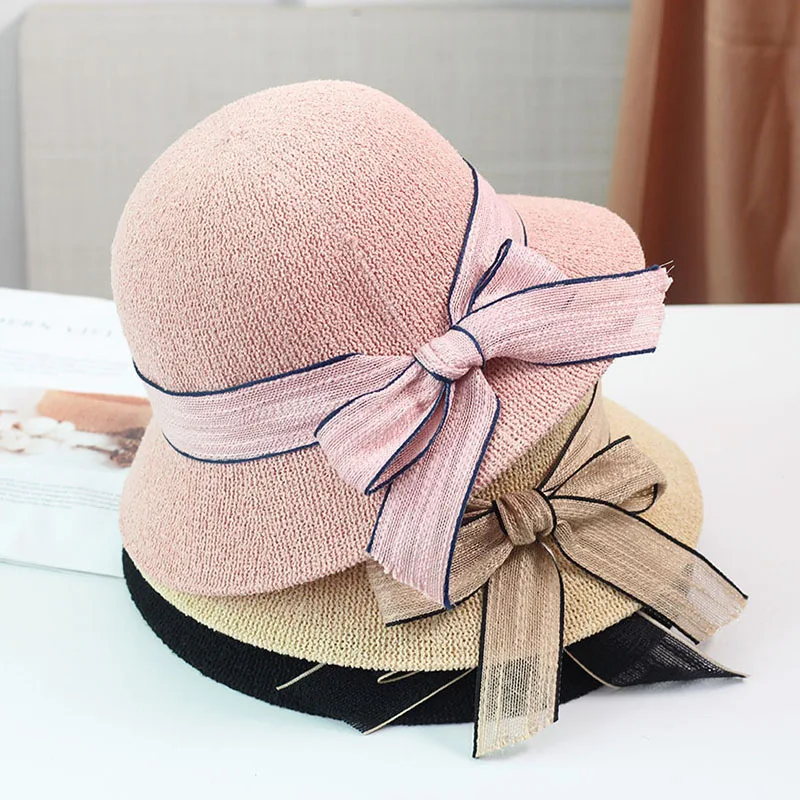 

Japanese Style Artistic Fisherman Hat for Women's Summer Casual Sun Protection Sun Shading Hat for Korean Versatile Solid Color