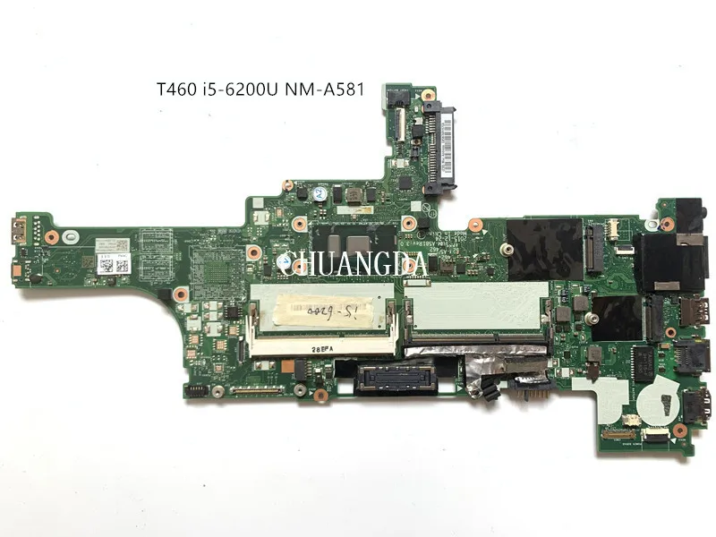 

01AW324 для ноутбука Lenovo Thinkpad T460 материнская плата BT462 NM-A581 системная плата 100% полностью протестирована