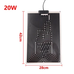 Adjustable Waterproof Heating Pad for Plants and Terrariums (20W 42x28cm)