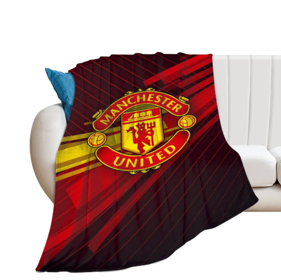 Manchester United Throw Blanket Fuzzy Warm Throws For Winter Bedding3d Printing Soft Micro