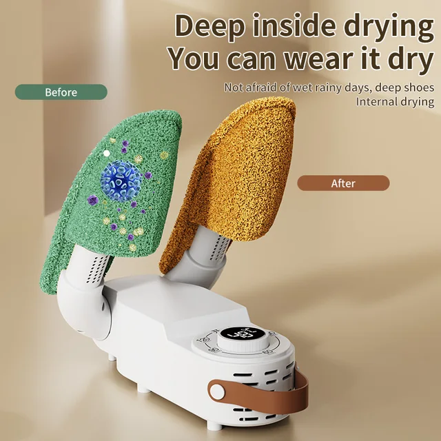 Portable Electric Shoe Dryer Intelligent Timer Adjustable Shoe and Boot Dryer Deodorizing Sterilizing Dryer For Socks Boots shoe 3