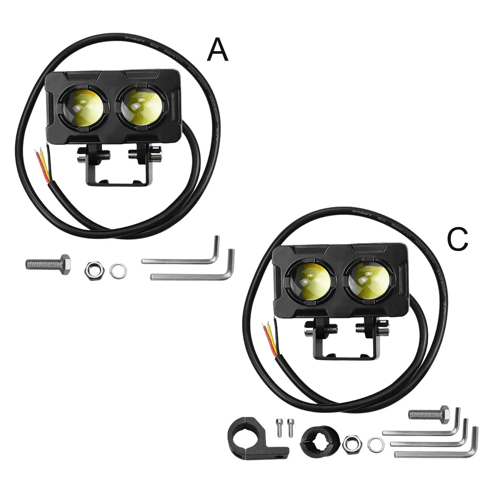 Двойные лампы Внешние фары автомобиля IP65 для автомобилей и мотоциклов