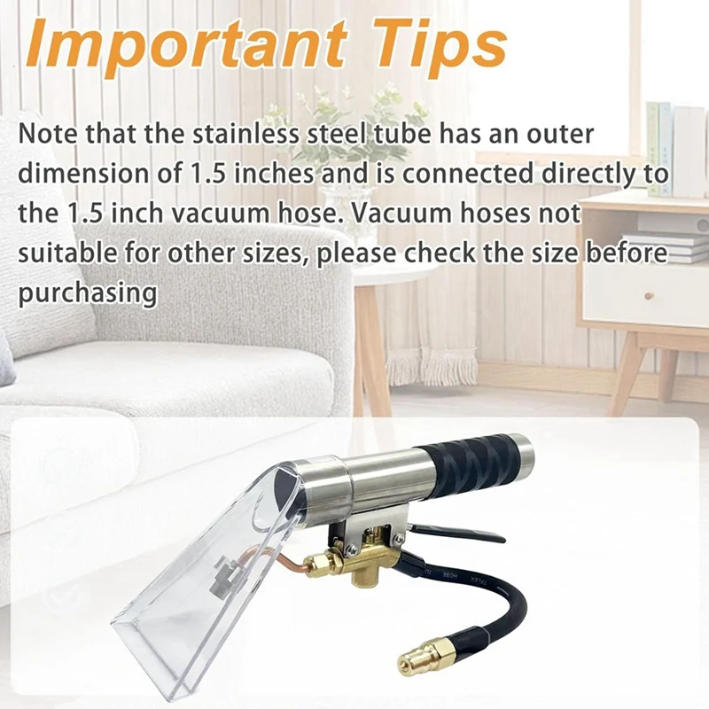 Extractors Upholstery And Auto Detailing Tool Hands Wand,Extractor Hand Tool, Carpet Cleaning Extractor With Clear Heads 5
