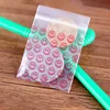 500PCS  Smile Face Small Size Self Sealing Zip Lock Bags Thick Jewelry Pouches Transparent Plastic Mini Packaging Zipper Bags 2