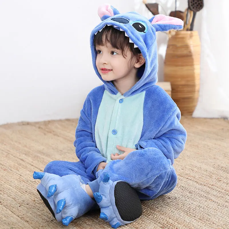 

Kids size Cosplay Stitch Cartoon character costume Mascot perform Clothes Advertis Fancy Dress Party Costume Animal carnival