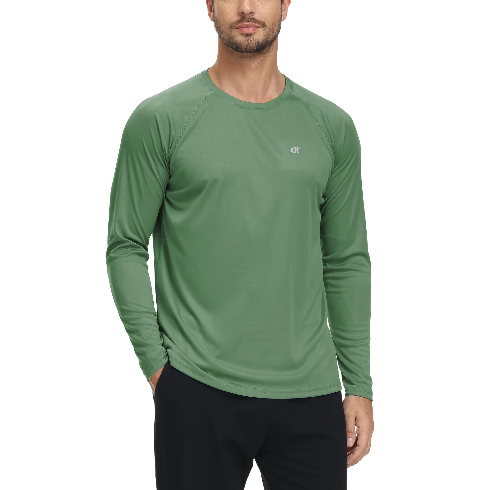 Men's UPF 50+ Long Sleeve Rash Guard Tee