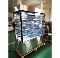 Vitrine d'armoire réfrigérée commerciale, présentoir de gâteaux de boulangerie, vitrine de réfrigérateur, refroidissement par air 5