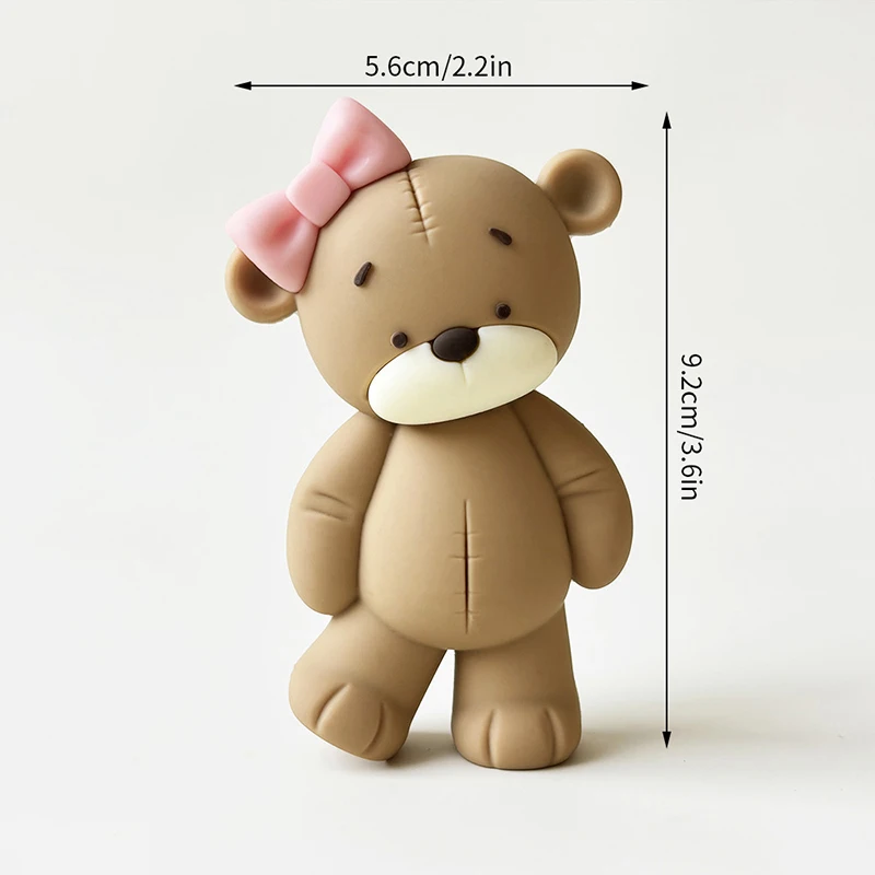 Baby Taarttopper Set - Beer, Regenboog, Wolk & Ster Decoraties