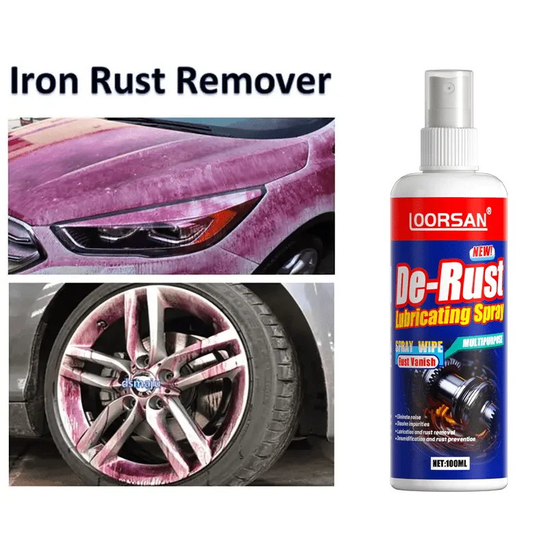 Rust Remover Spray - 100ml Extreme Rust Stain & Dirt Cleaner for Smooth, Reliable Performance on Car Wheels & Metal Surfaces - 3