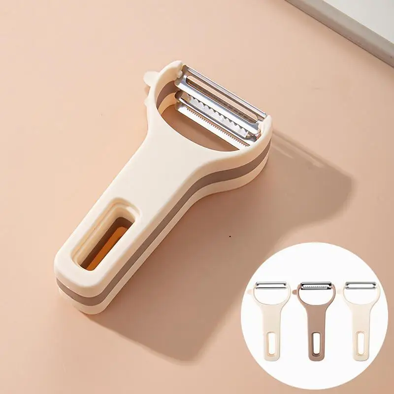 

Vegetable Peeler Stainless Steel Melon Planer Double Head Peeler Household Multiple Function Fruits And Vegetable Peeler