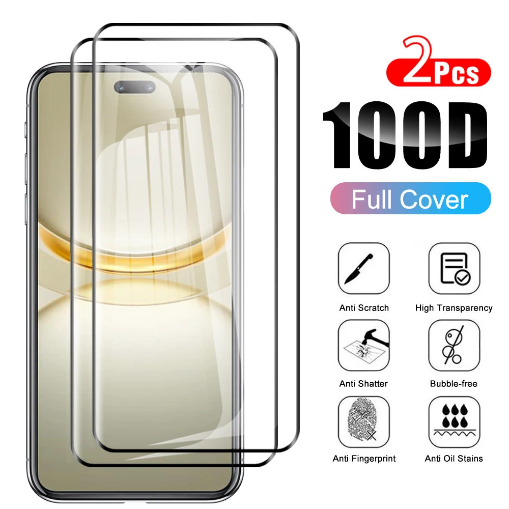 

2Pcs For Huawei nova 12 Ultra Anti-Scratch screen protector Nova12 pro 12ultra 6.76 inches Full glue curved Tempered Glass