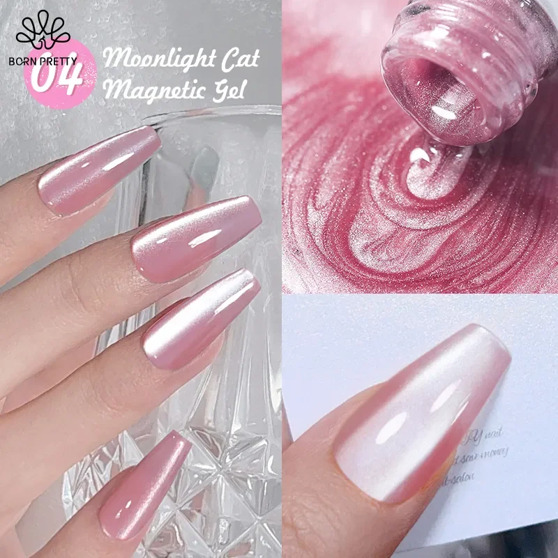 BORN PRETTY Cat Eye Gel Nail Polish 3D Magnetic Gel Soak Off UV