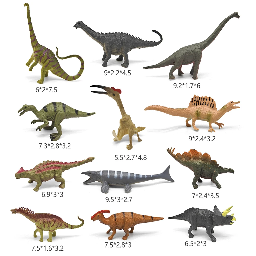 Realistic Dinosaurs Action Figures for Kids Plastic Dinosaur Toys for Kids Boys Create a Dino World for Party Favors 9 Pcs 6