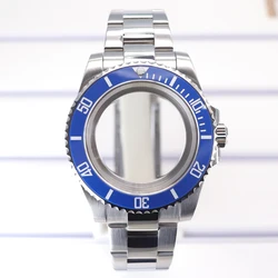 Premium Stainless Steel Watch Strap with Case - Fits 40mm Watches for Eta 2824 (Glass bottom cover 3)