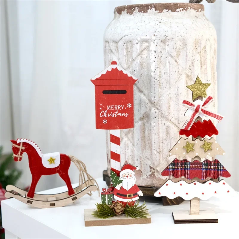 Christmas Desktop Wooden Home Decoration Ornaments Creative Festive Atmosphere Decoration Christmas Gifts