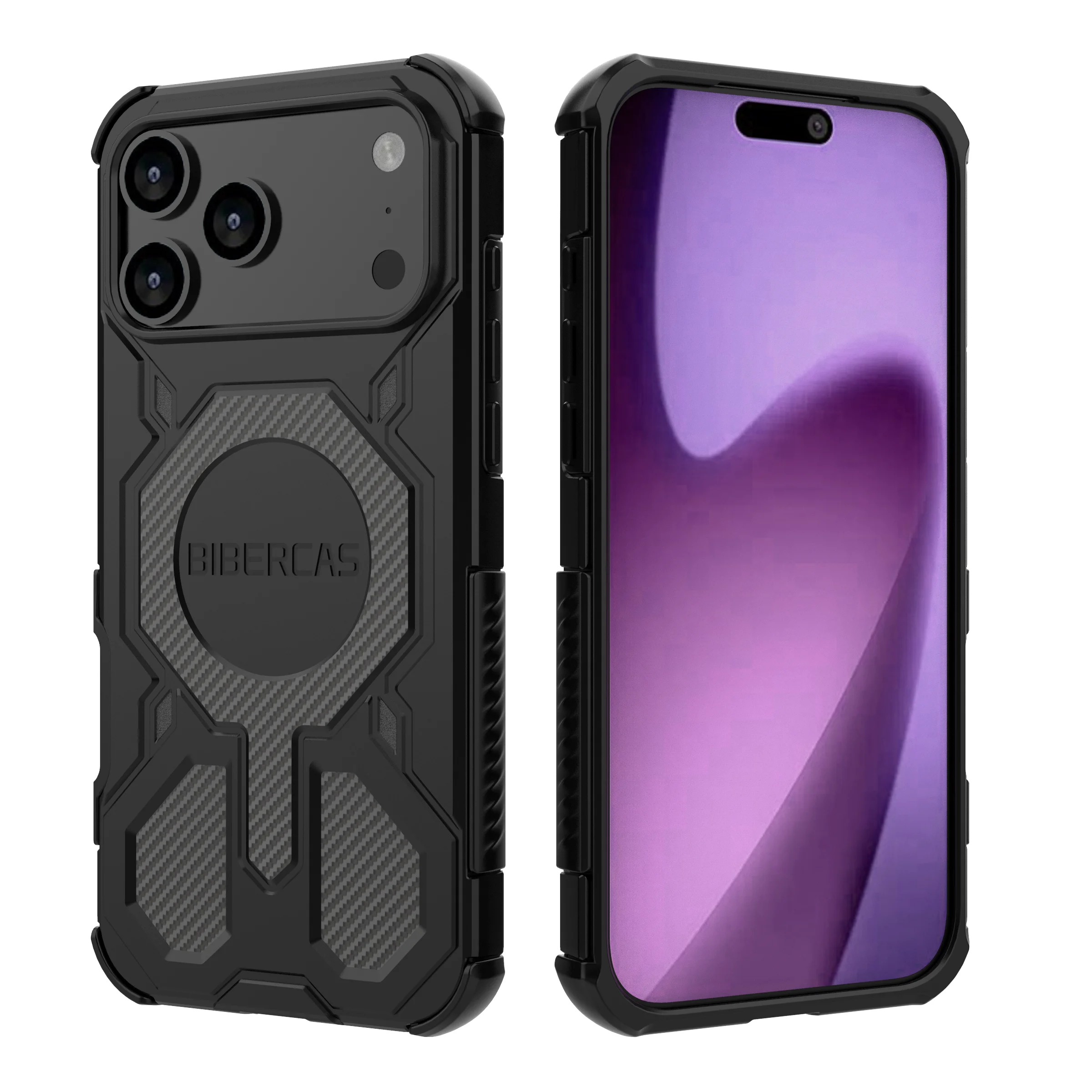 Translucent Frosted Phone Case with Magnetic Wireless Charging and Anti-Drop Protection