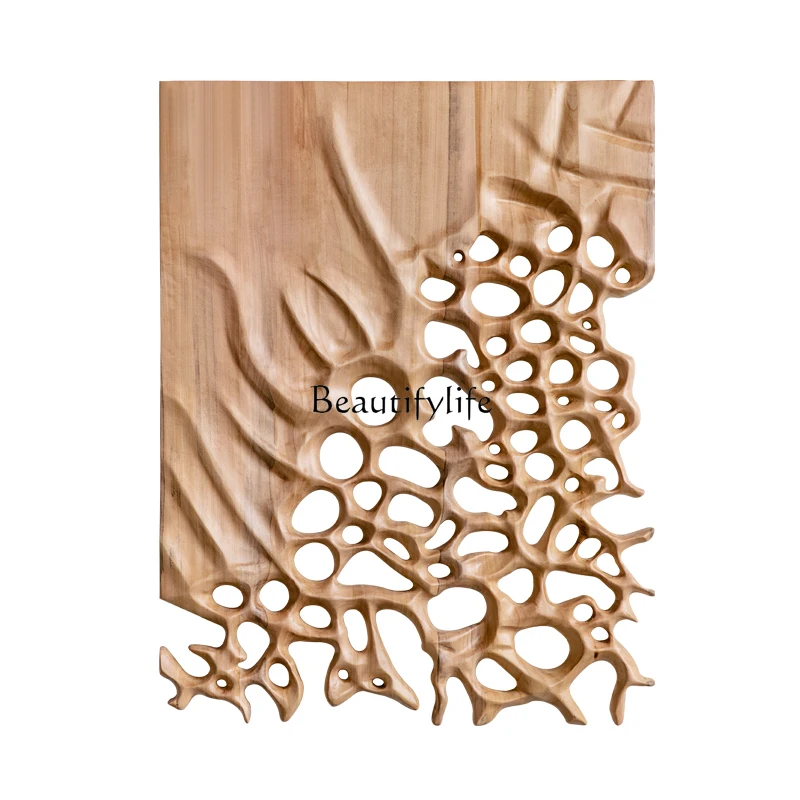 

Simple Modern Creative Wood Carving Decorative Painting Hallway Wall Decoration Three-Dimensional Abstract Art Painting