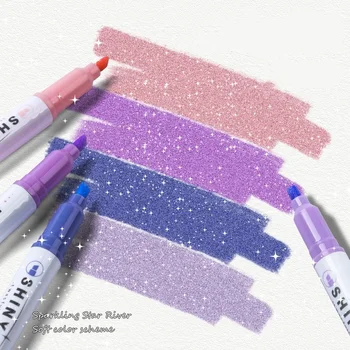 Sparkling Pink Star River Highlighters 1