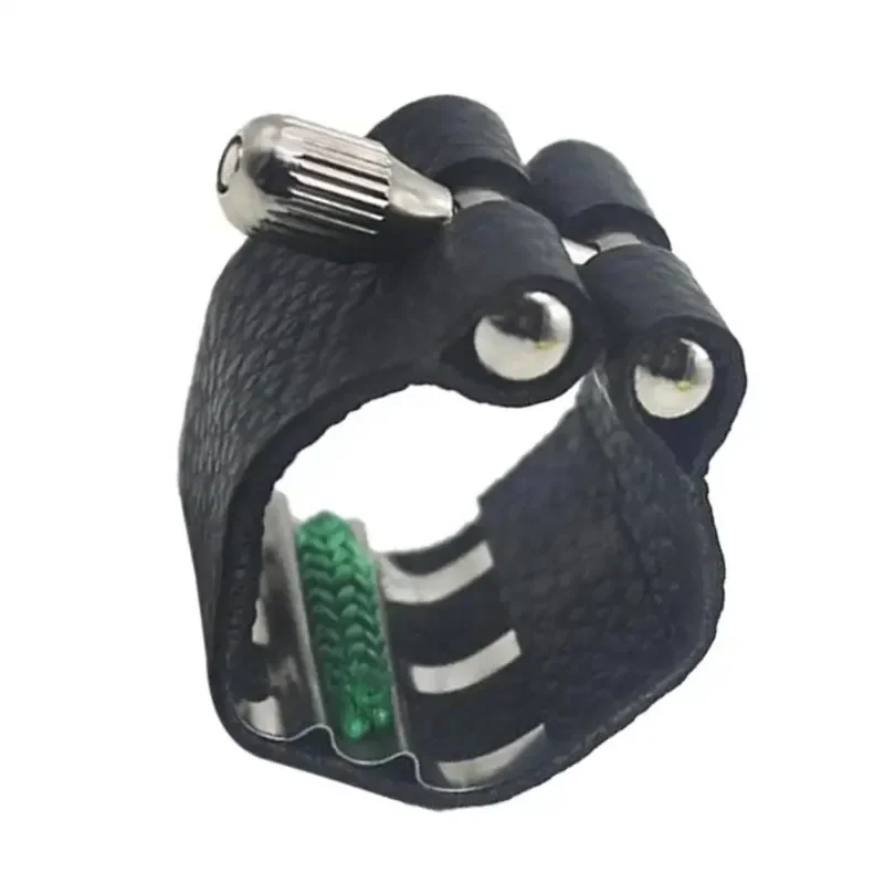 1Pc PU Leather Soprano B Clarinet Rubber Mouthpiece Ligature Musical Wind Instrument Parts Saxophone accessories