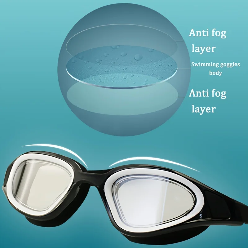 Swimming Goggles High Definition Goggles Large Frame Training Equipment Swim Men Adult
