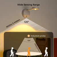 LED Wall Sconce,Human Body Sensing Night Light, Spotlight with 3 Color Temperature & 3 Brightness Level 180°Rotate, for Bedside 2