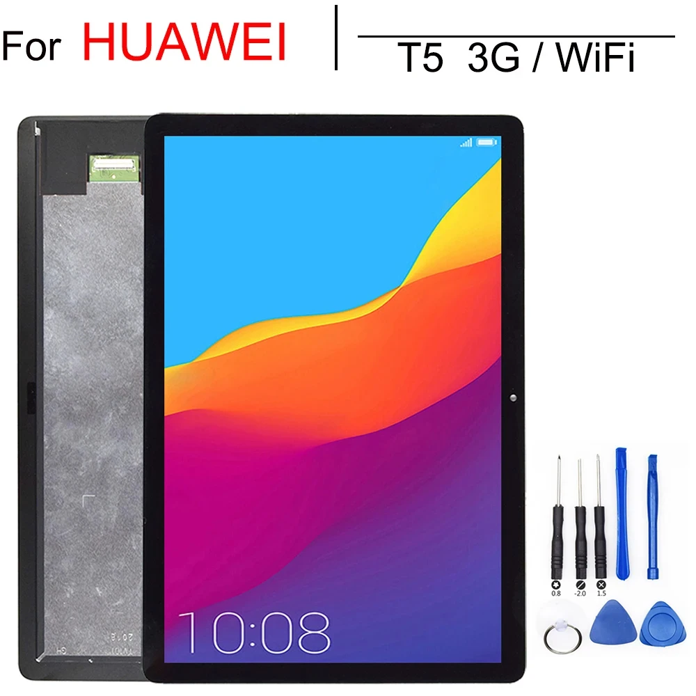 10.1" Lcd For Huawei MediaPad T5 AGS2-L09 AGS2-W09 AGS2-L03 AGS2-W19 LCD Display Touch Screen Digitizer Assembly android tablet android tablet display touch screen panel lcd touch panel lcd screen