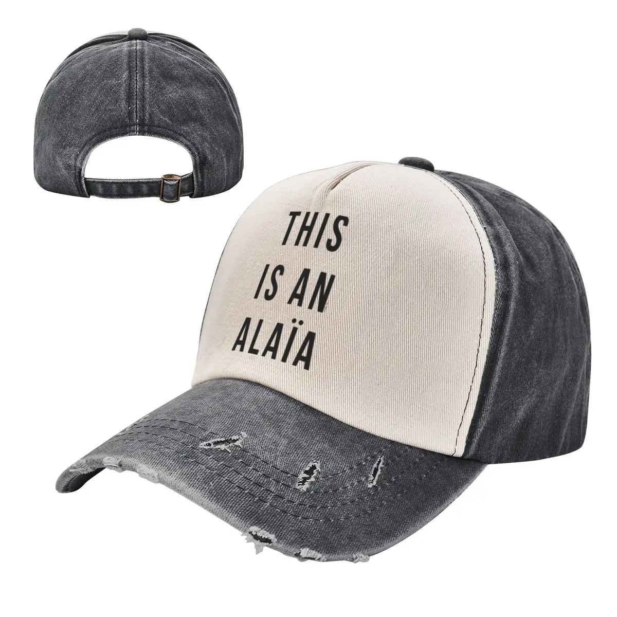 

Unisex Fashion THIS IS AN ALAIA Washed Baseball Caps