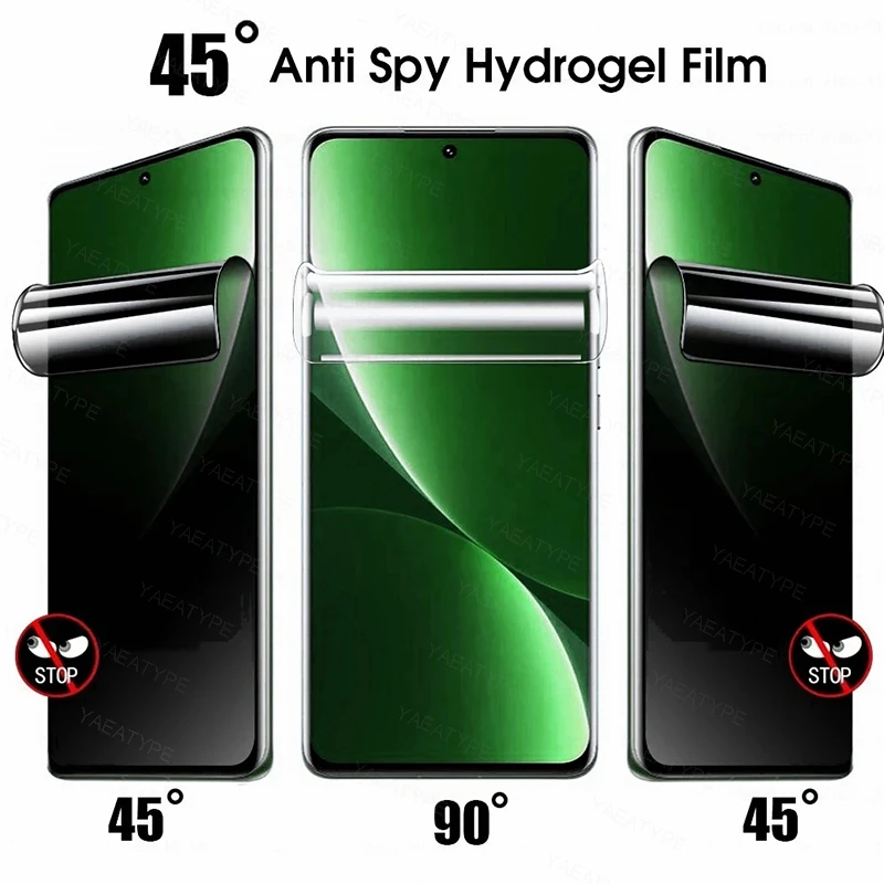 3-Pack Privacy Hydrogel Screen Protector Film - Universal Fit