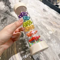Wooden Rain Sound Pipe Simulation Rain Sound Wooden Toy Gift Hourglass Fun Music Shaker Baby Early Education Enlightenment Toys 2