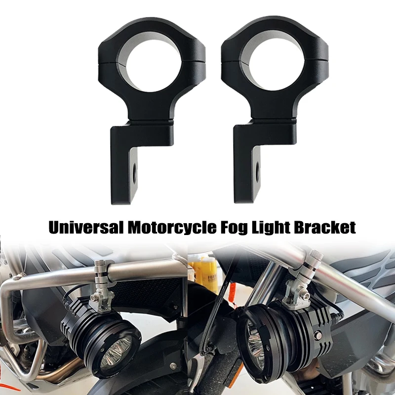 Motorcycle Fog Light Bracket Bumper Spotlight Auxiliary Lamp