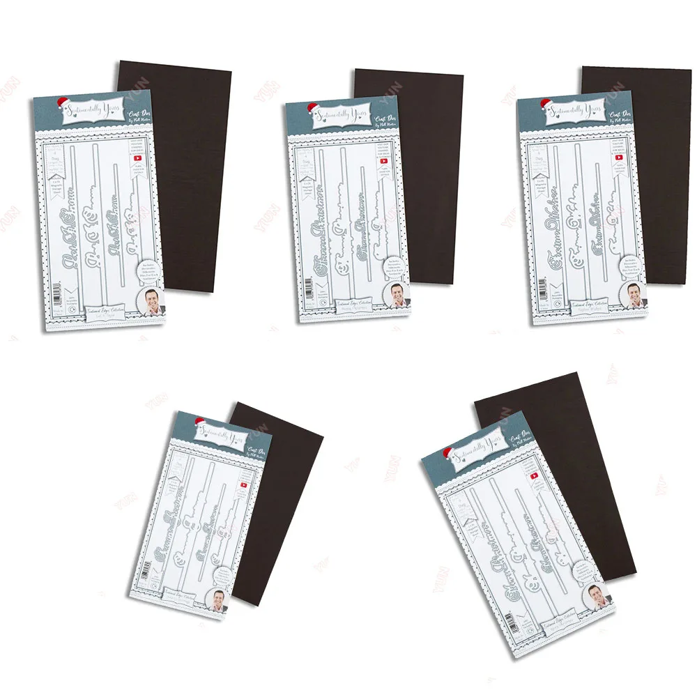 Auguri Festivi Di Buon Natale Lascia Che Sia Neve Metallo Fustelle Fai Da Te Scrapbooking Album Fotografico Decorativo Goffratura Carta Artigianale