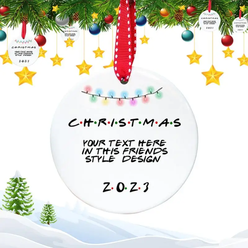 

Рождественские украшения «хороший друг», акриловые украшения дружбы для друзей, украшения для рождественской елки дружбы для мужчин и женщин