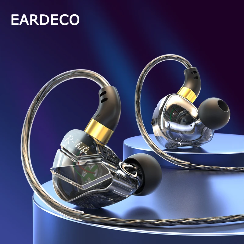 High-Performance Wired In-Ear Headphones with Microphone and Enhanced Bass