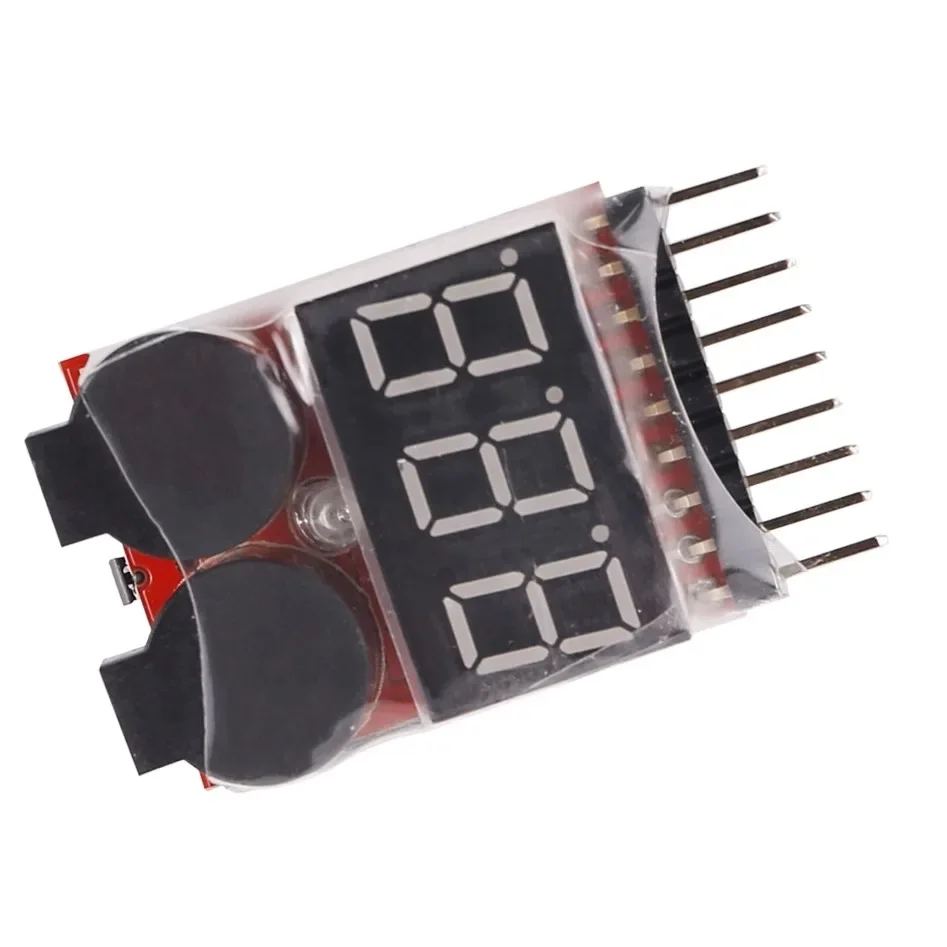 Testeur/moniteur de tension Lipo BX100 1S-8S avec alarme sonore pour avions RC, drones FPV, hélicoptères et projets de bricolage – Image 4