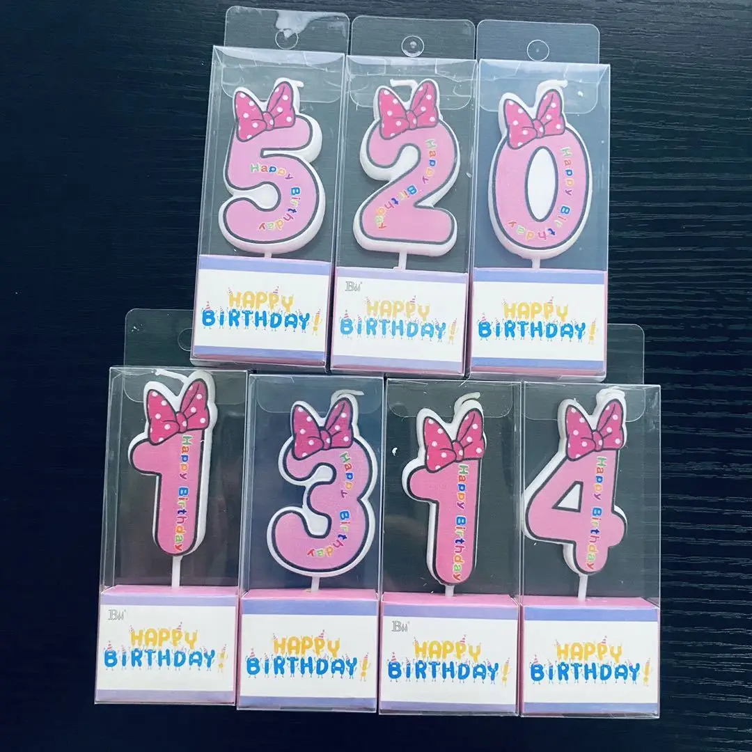 Cartoon Number Birthday Candles – Mickey & Minnie 6