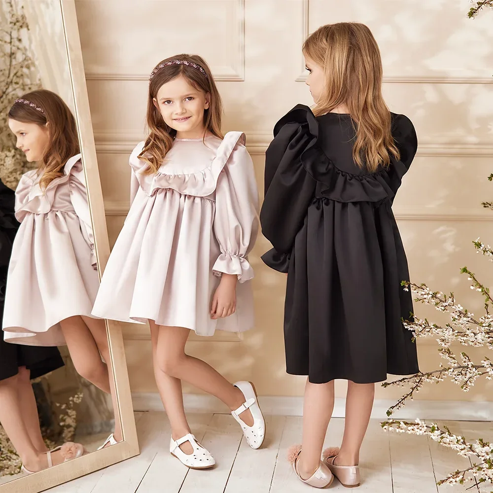 The Best Dressed Child Girls Dana Dress - B is for Big Sister - White main image 0